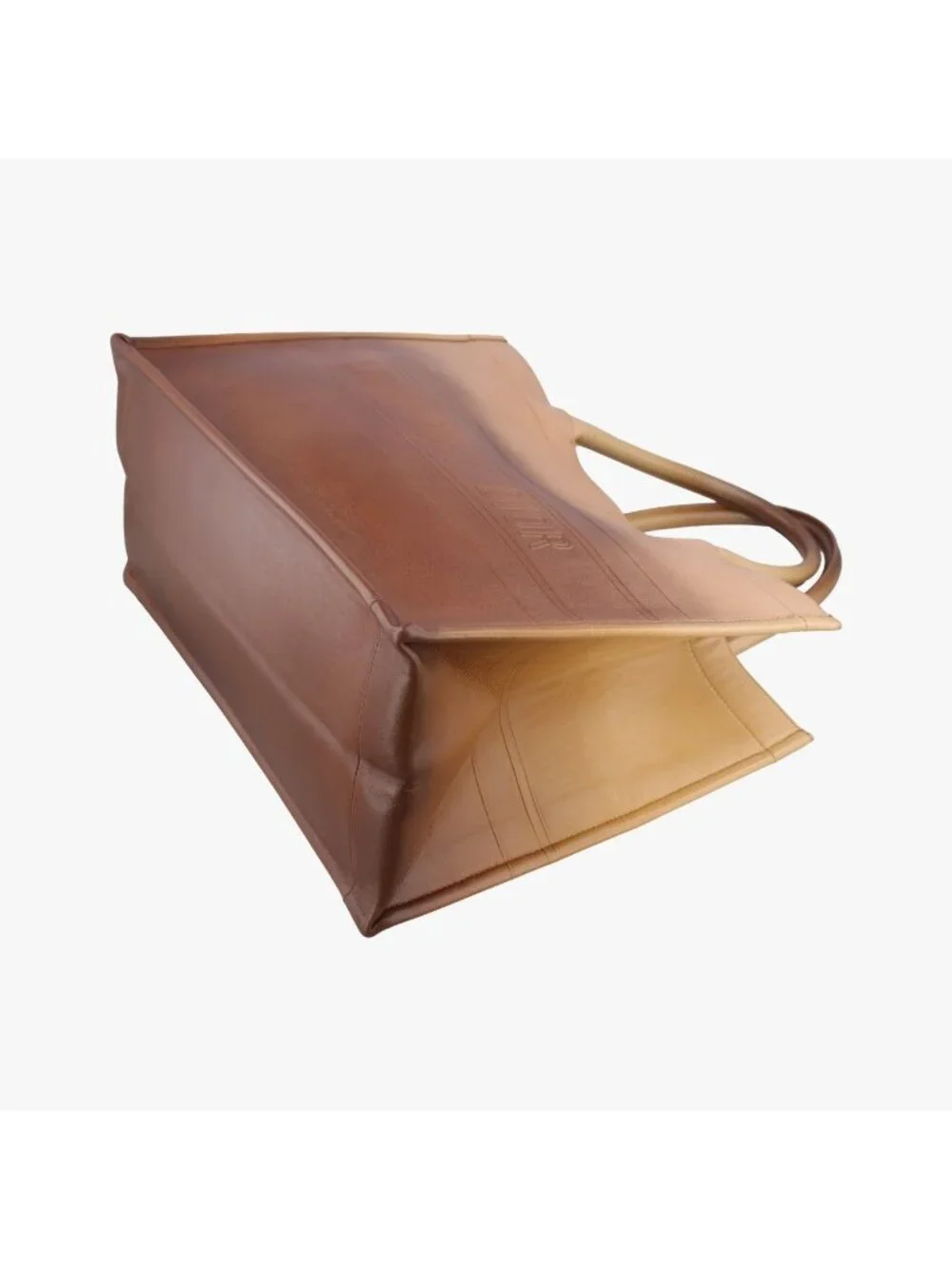 Dior Book Tote Brown Leather